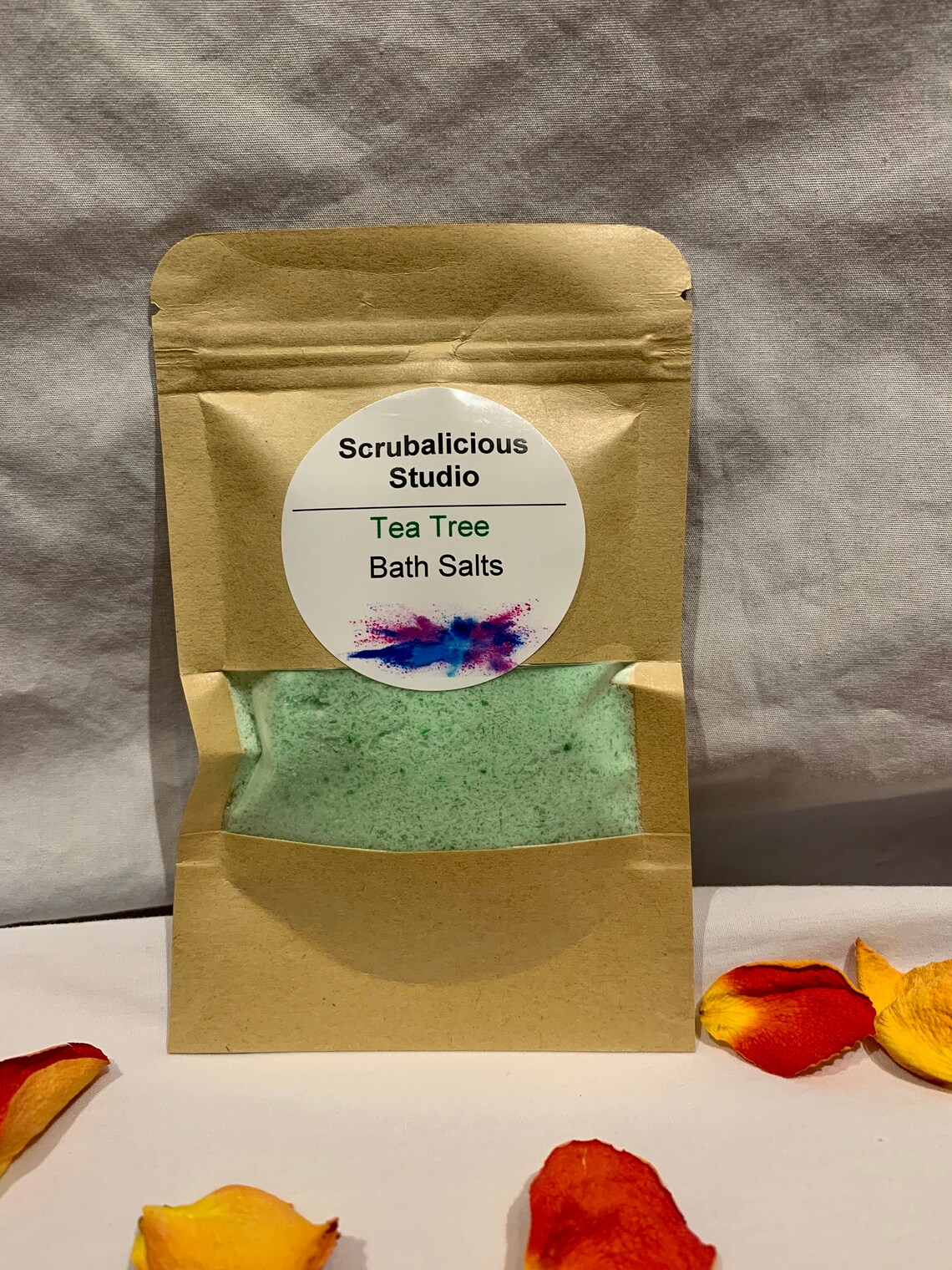 All Natural Epsom Salt and Baking Soda Bath Salts With Dried Etsy