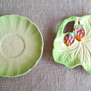Vintage Green Leaf Dishes – Made in England – Choose from 2 Styles