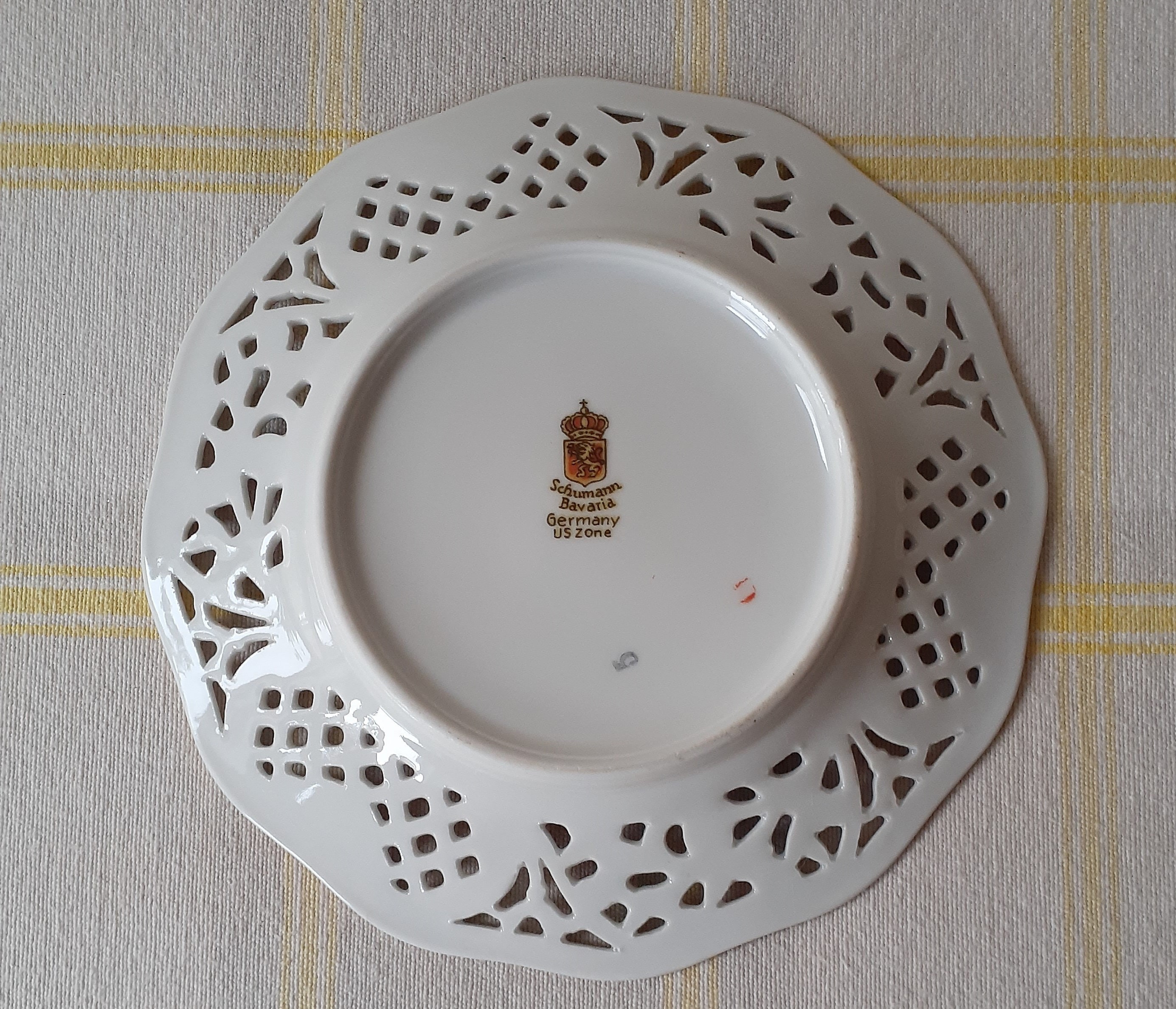 Vintage Schumann Bavaria US Zone 'bouquet' Plate Etsy