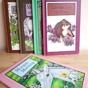 Vintage Set of Books Rabbits, Unicorns, Horses, Children Story Books