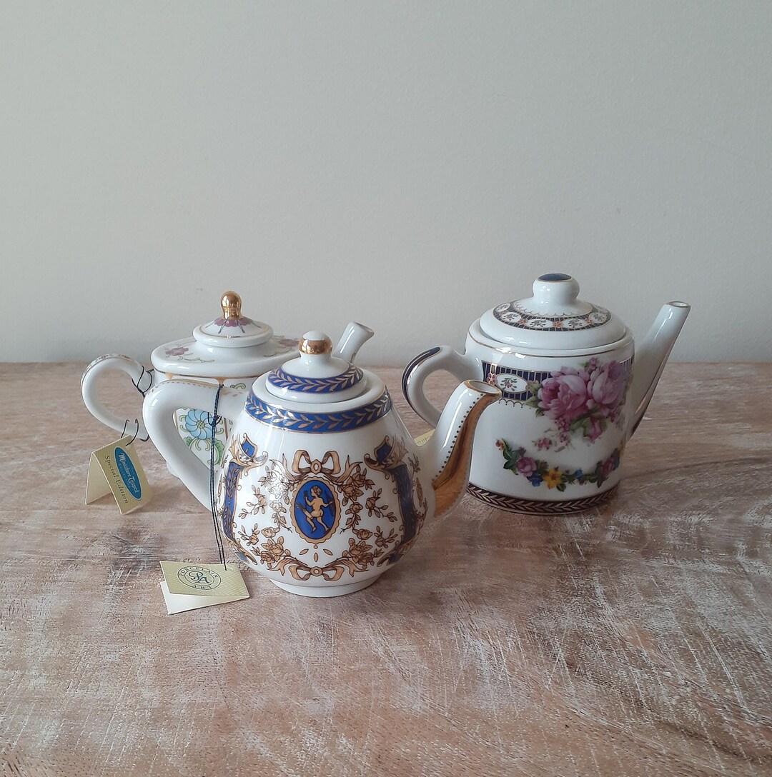 Vintage Miniature Teapots the Miniature Teapot Collection Etsy Australia
