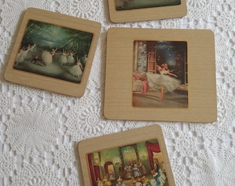 Four Vintage Ballet Placemats, Swan Lake, The Merry Widow, The Nutcracker