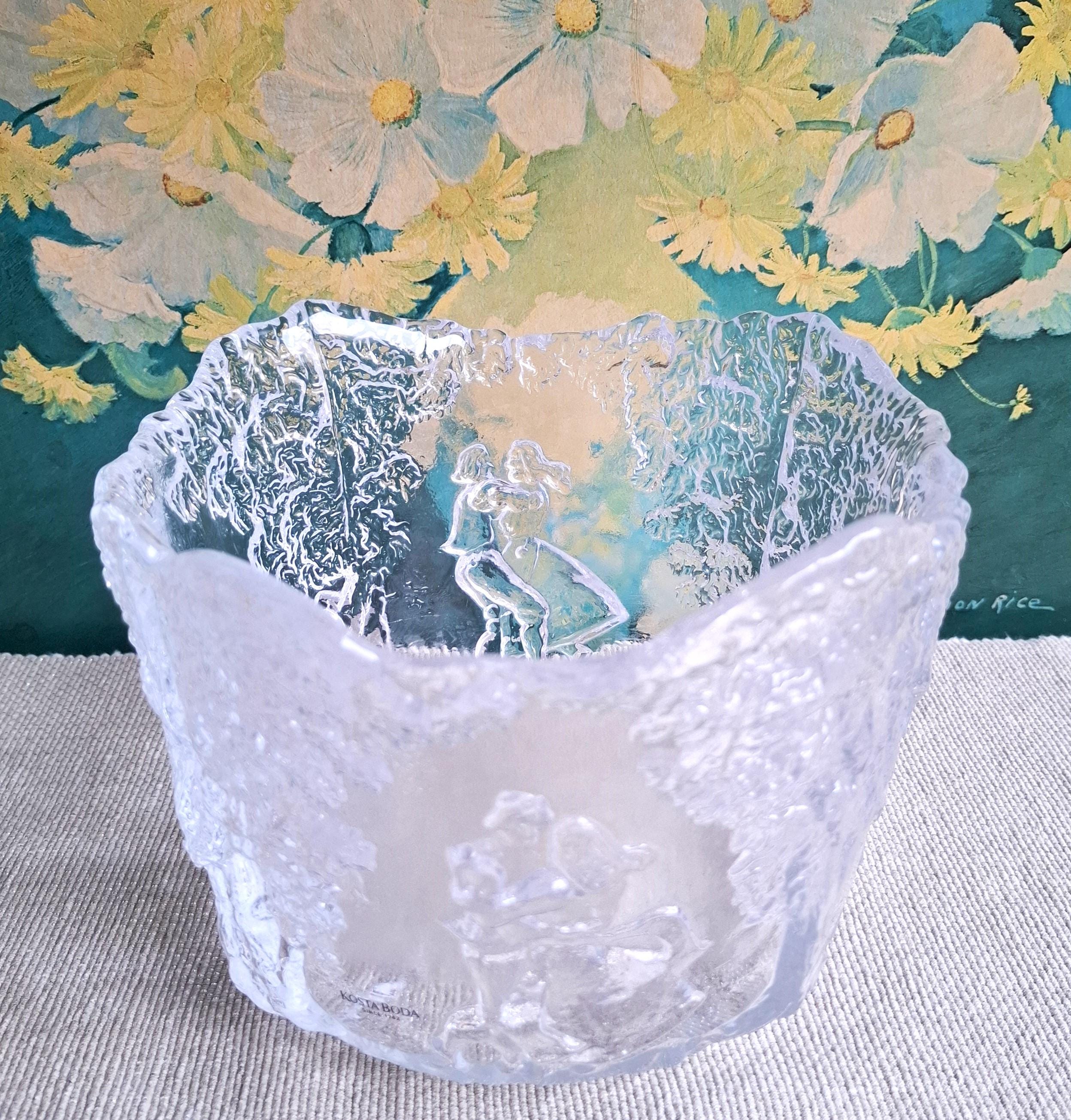 ヴィンテージ Kosta Boda 「Rhapsody」 クリスタル ボウル – Kjell