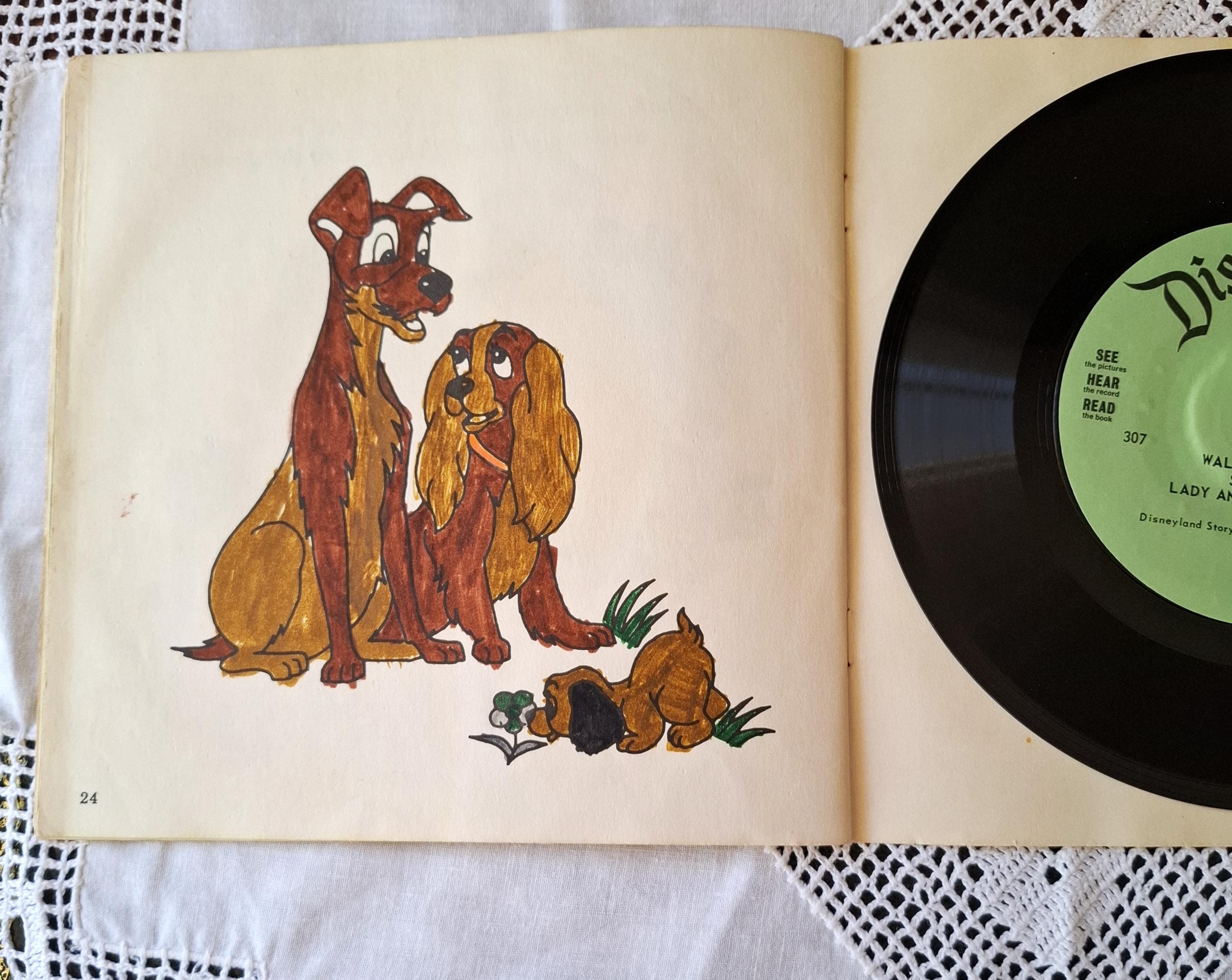 1965年ヴィンテージ「わんわん物語」レコードとストーリーブック