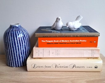 Vintage Australian History Books: War Memorial, Victorian Pioneers, Poetry