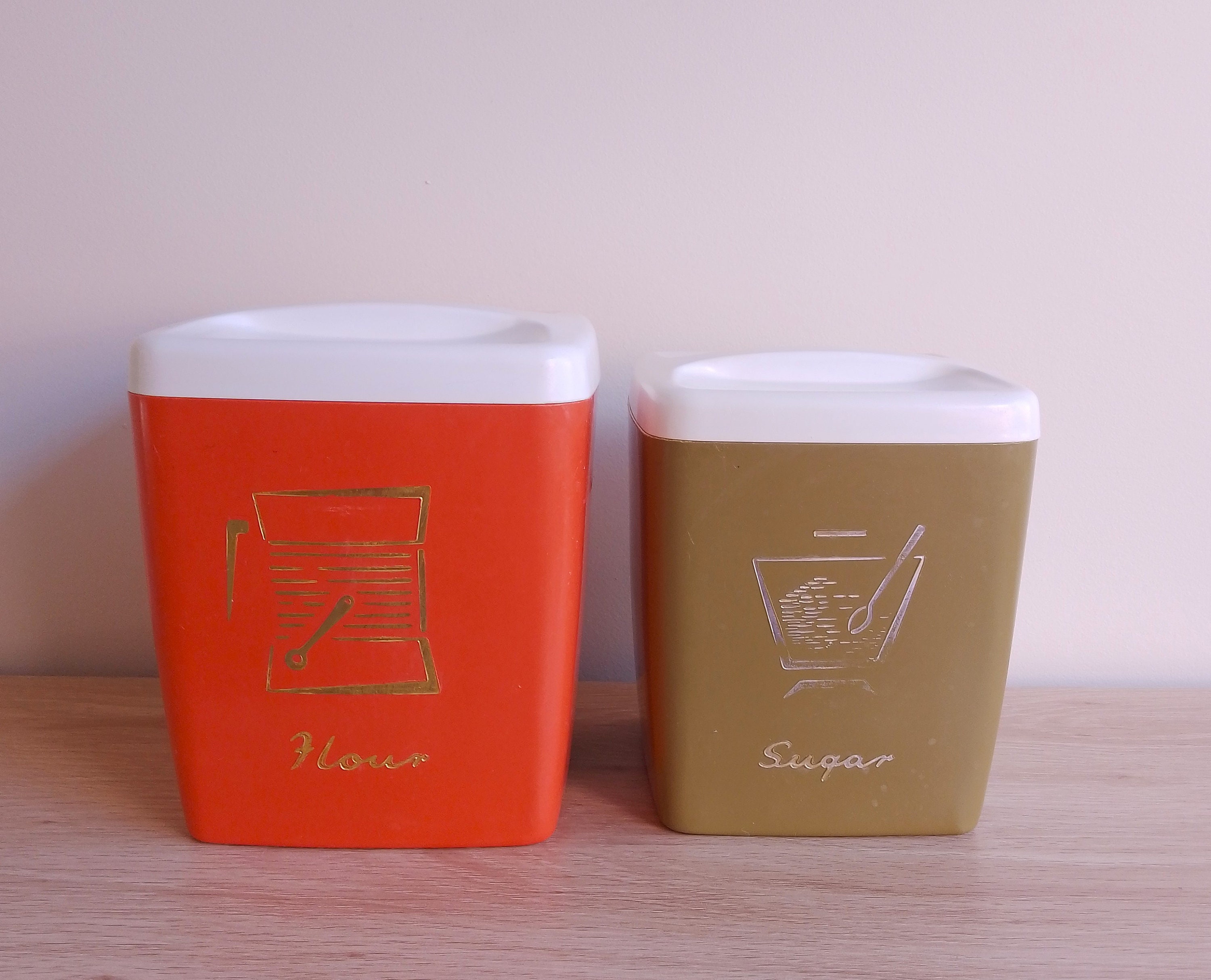 ヴィンテージNally Ware ナリーウェアキャニスター4点GREE·͜