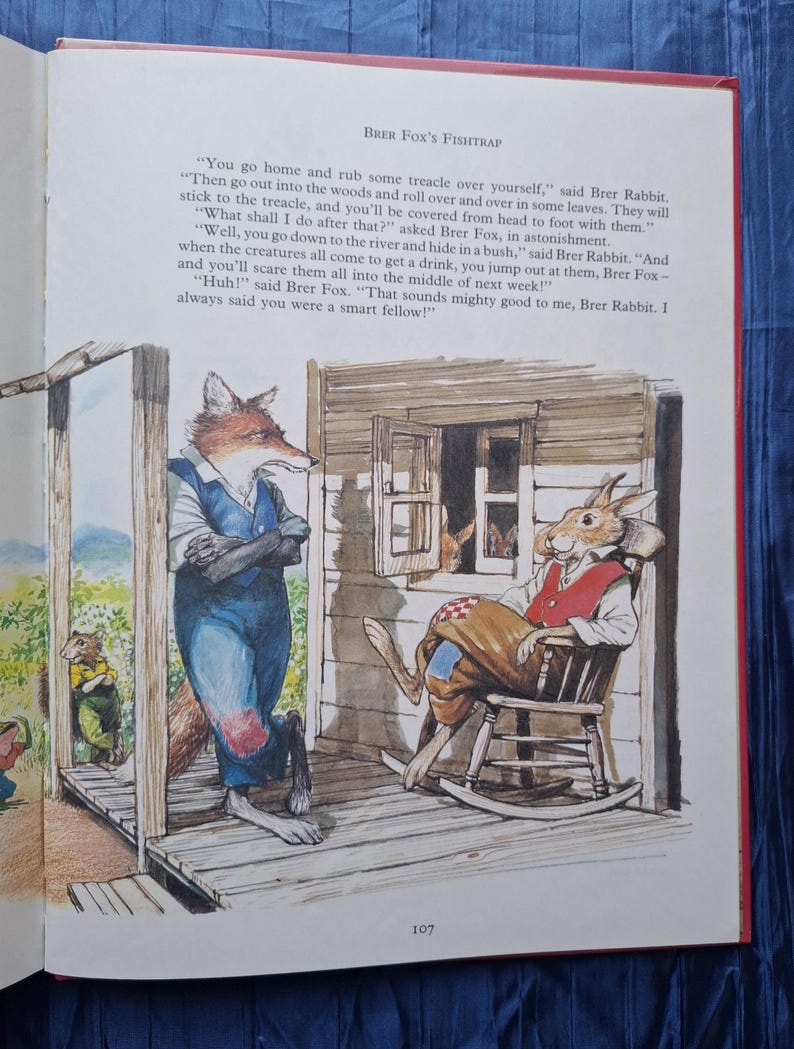 Vintage Enid Blyton’s Brer Rabbit Book | Illustrated 1986 Large ...