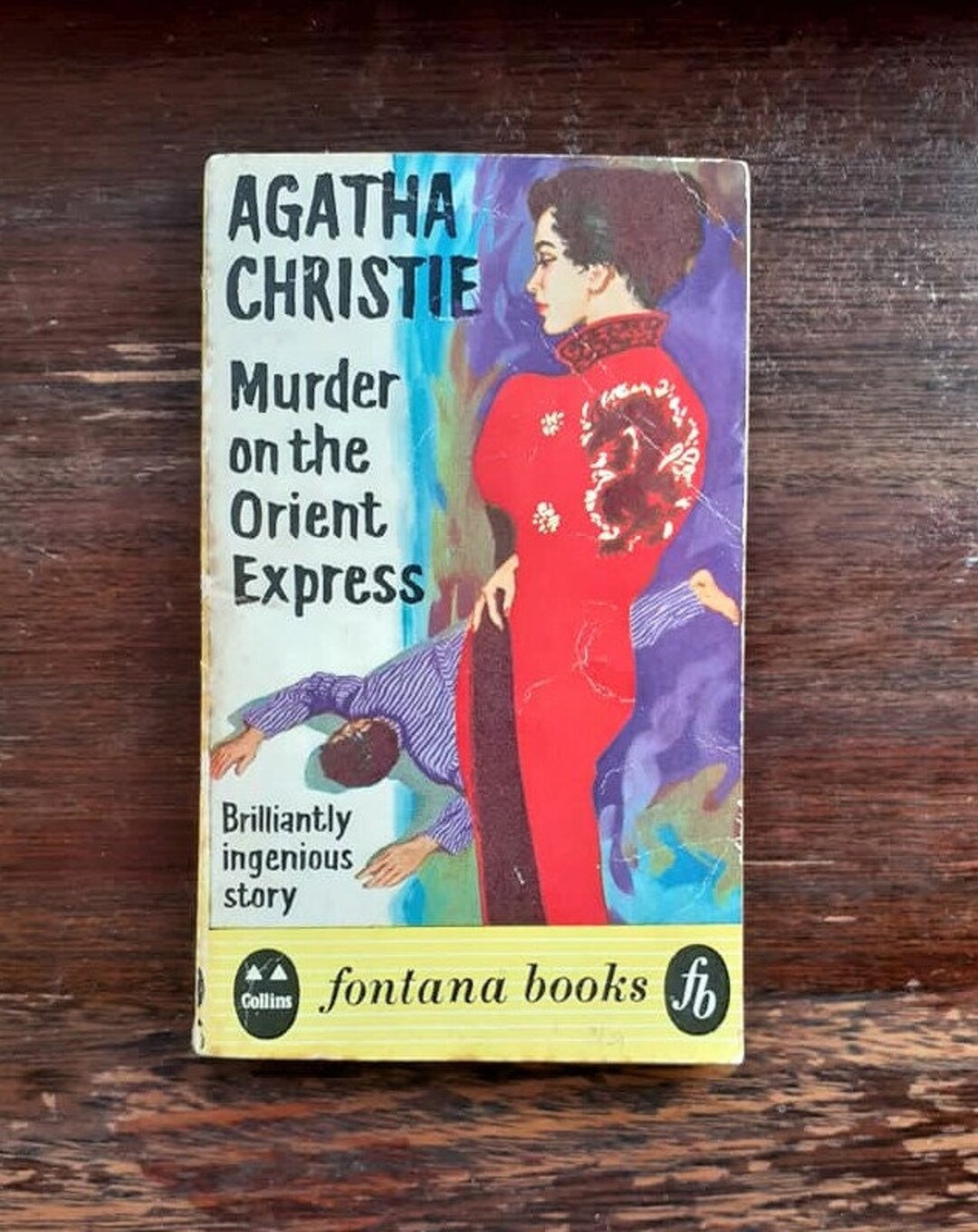 Murder on the Orient Express 1959 by Agatha Christie, Published by Fontana Books, Vintage Book