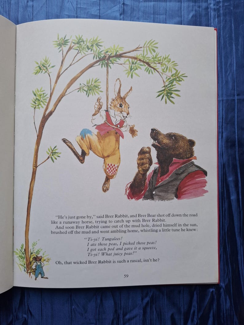 Vintage Enid Blyton’s Brer Rabbit Book | Illustrated 1986 Large ...