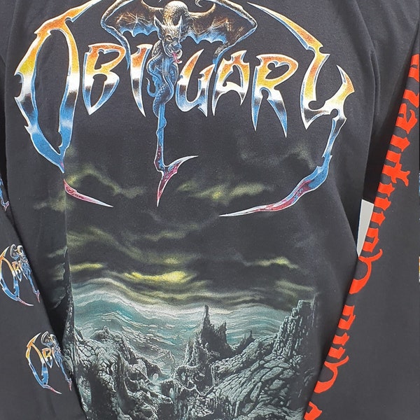 OBITUARY  the end complete long sleeve