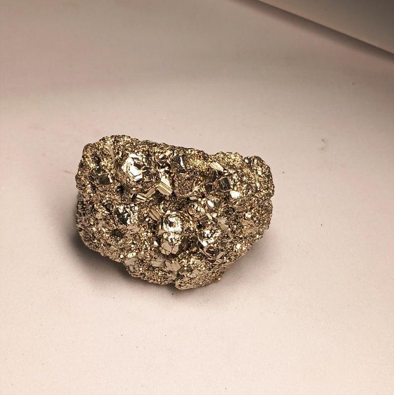 Pyrite Small Rough Texture Natural Pyrite Crystal Formation – Golden Mineral Cluster Home Decor - Etsy
