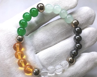 7 chakra healing bracelet natural gemstone energy balance jewelry yoga meditation bracelet