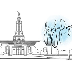 Lubbock, Texas LDS Temple - Digital Print