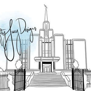 Calgary, Canada LDS Temple - Digital Print