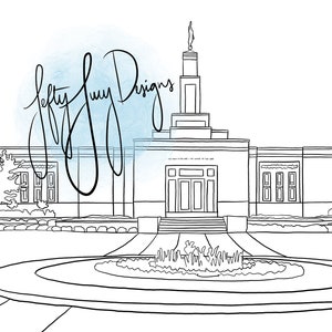 Montreal, Canada LDS Temple - Digital Print