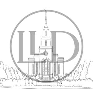 Layton, Utah LDS Temple - Digital Print