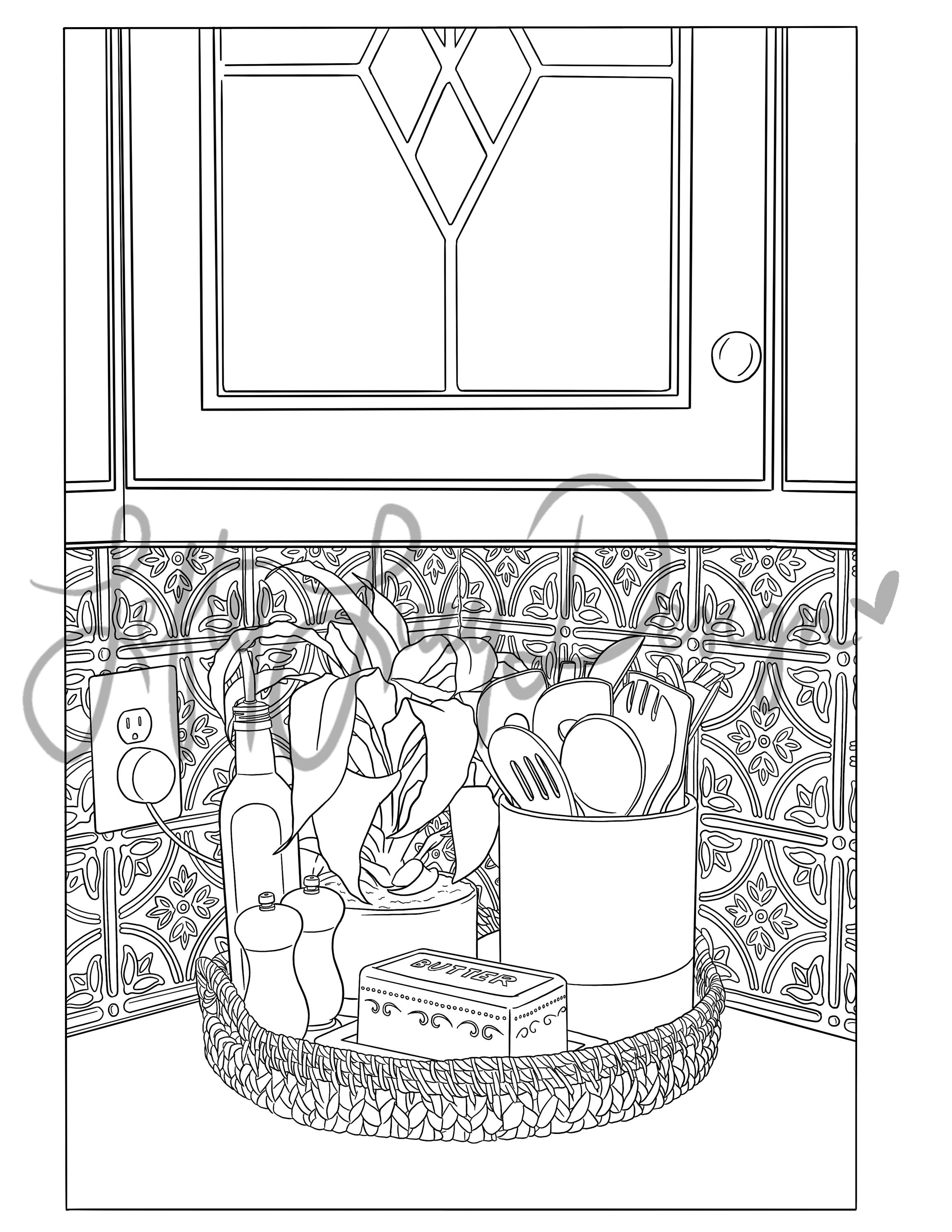 Interior Design Coloring Pages - Volume 3