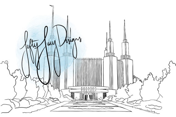 Washington DC LDS Temple Digital Print | Etsy
