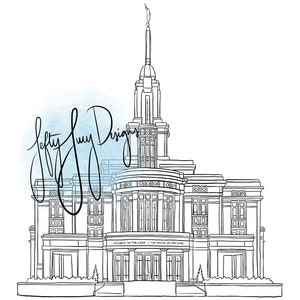 Payson, Utah LDS Temple - Digital Print