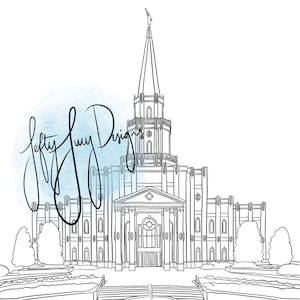 Houston, Texas LDS Temple - Digital Print