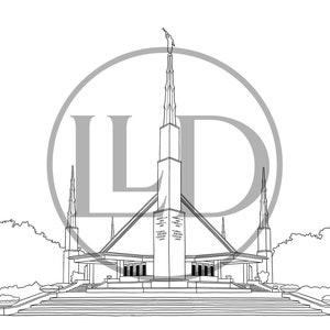 Dallas, Texas LDS Temple - Digital Print