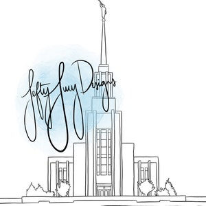 Twin Falls, Idaho LDS Temple - Digital Print