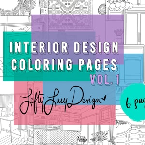 Interior Design Coloring Pages - Volume 1