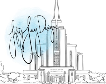 Rexburg Lds Temple Print - Etsy