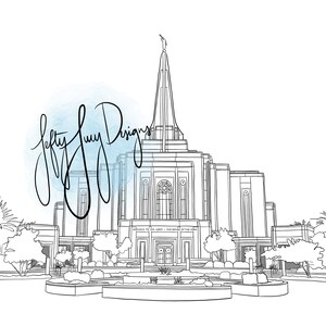 Gilbert, Arizona LDS Tempel - Digitale Print