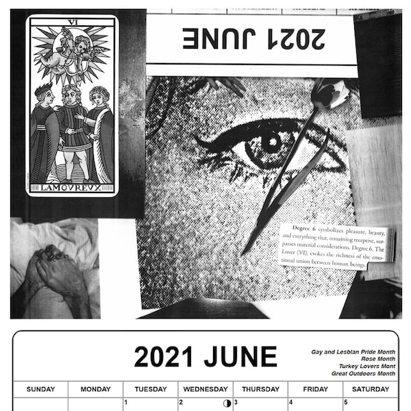 2021 Kalender - 12-Monat - Der fotografische Tarot