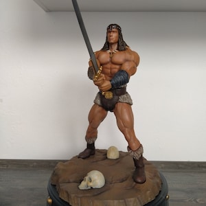 Conan - Conan the Barbarian - 3D printen - Hars - PLA - Mini&#39;s printen - Figuren schilderen - 3D printen - 3D verf - Garage Kit