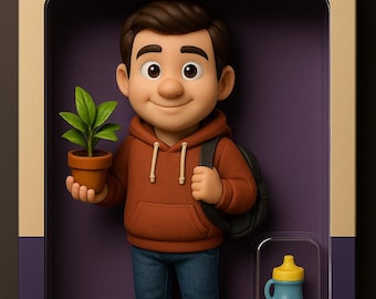 Custom Cartoon Style Figure - Custom Figure - 3D Printing - Caricature - Resin - 3D Paint - 3D Print - Custom POP