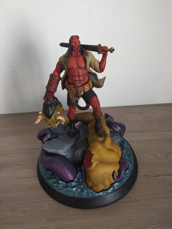 Figurine Hellboy Impression 3D Résine PLA Impression Minis Peinture de  figurines Impression 3D Peinture 3D Kit Garage peint -  France