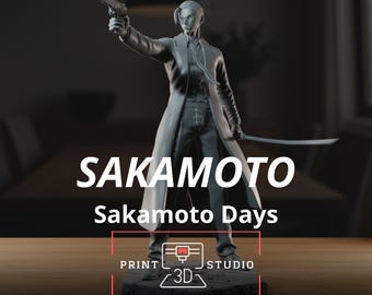 Der stärkste Hitman – hochdetaillierte 16K 3D-gedruckte Figur – Sakamoto – Sakamoto-Tage