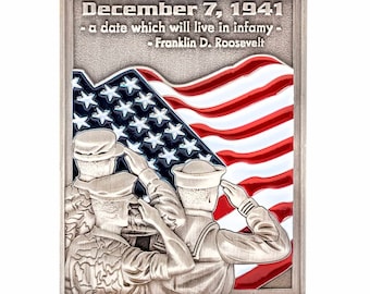 Pearl Harbor 75th Commemorative Challenge Coin (2 in.)