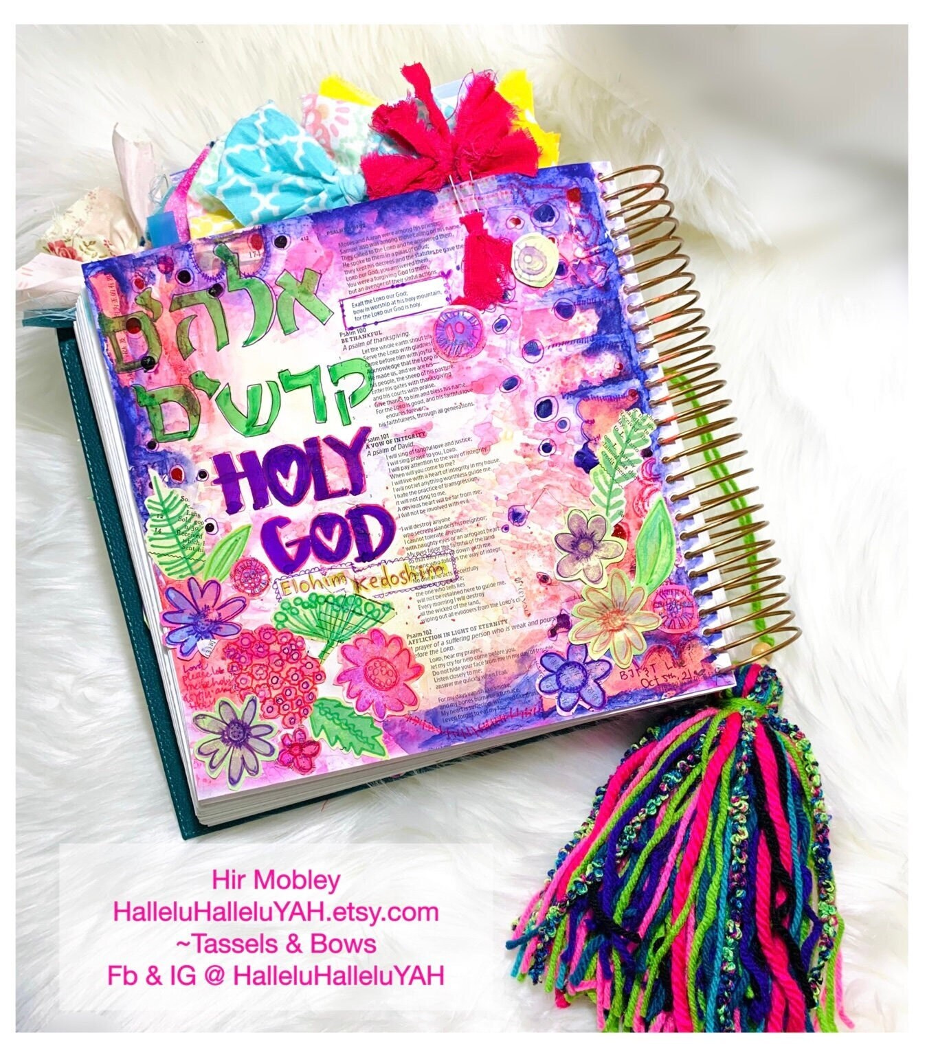 Tassel Bookmark. Bible Journaling Mix Media Junk Journal Etsy