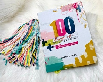 100 Days of Bible Promises Devotional Tassel Bookmark Journaling, Rainbow Mixed Media Junk Journal Book Lover Oversize Huge Large Big Spacer