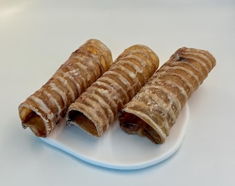 Beef Trachea Dog Chews: Odor Free Dental Enrichment Treat