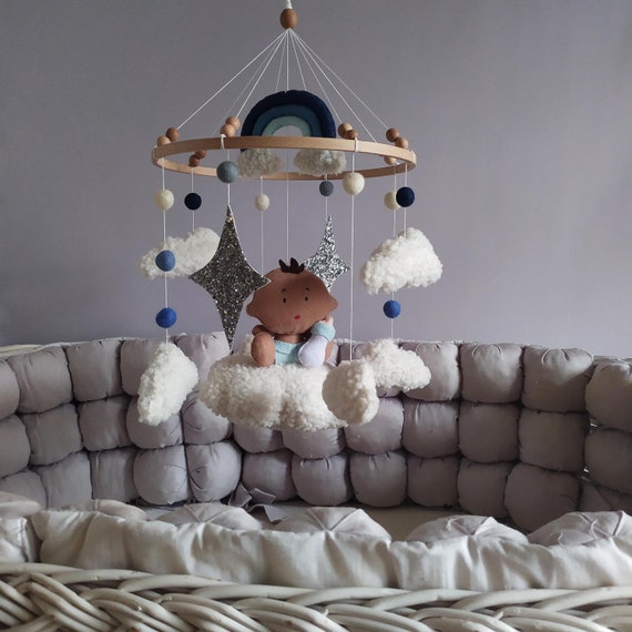 Nursery Baby Boy Mobile Baby Boy Crib Mobile Felt Custom Baby