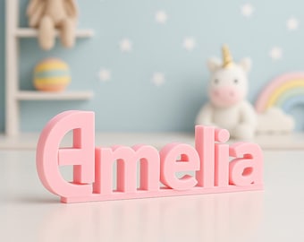 Personalized 3D Name Sign – Nursery Decor & Unique Baby Gift | Unique Birthday or Christening Gift