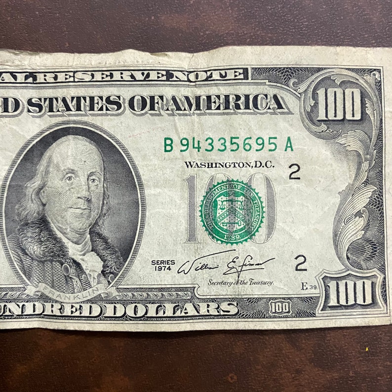 Rare Money / 100DollarBills / 1974 & 1981 Etsy