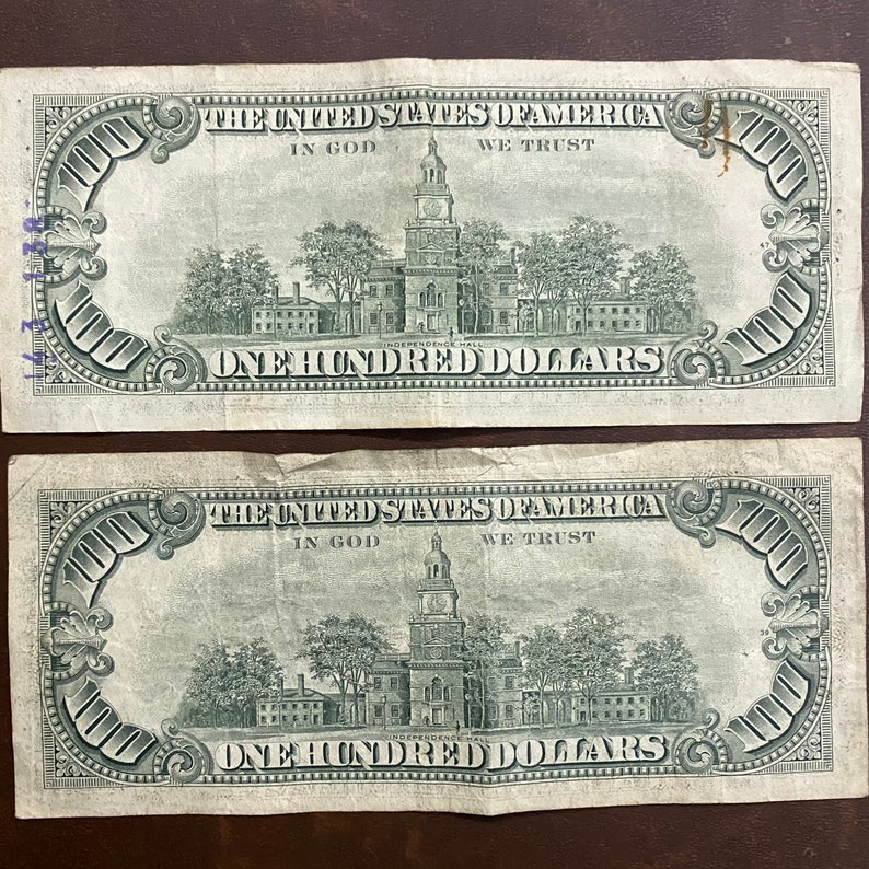 Rare Money / 100DollarBills / 1974 & 1981 Etsy
