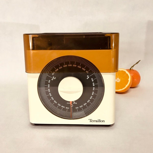 Vintage Terraillon Kitchen French Fruit Scale Balance Retro