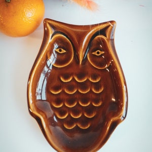 Vintage Owl Trinket Soap Dish