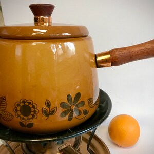 ANCIEN SERVICE À fondue bourguignonne Japy cachemire vintage french
