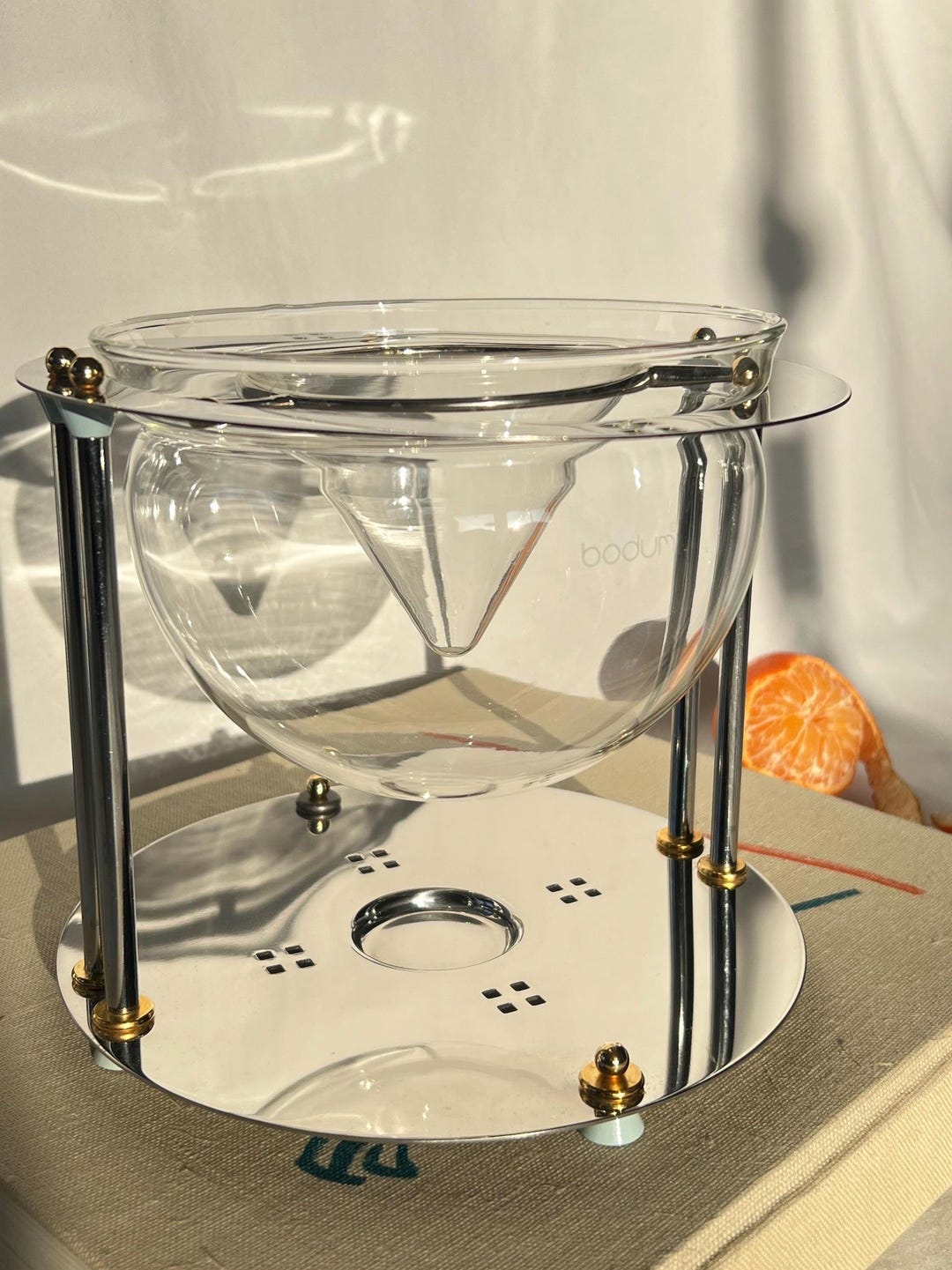 Vintage Bodum Glass Caviar Shrimp Server | Mid Century Ice Bowl Display ...