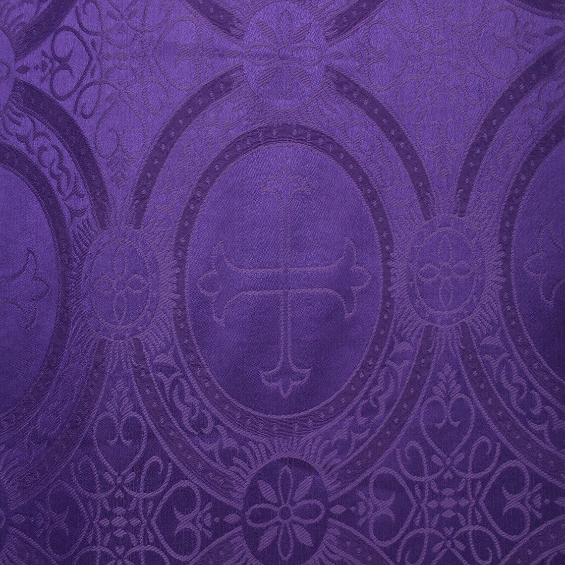 Liturgical Fabric REVERSIBLE Purple Satin Jacquard Brocade BTY Etsy