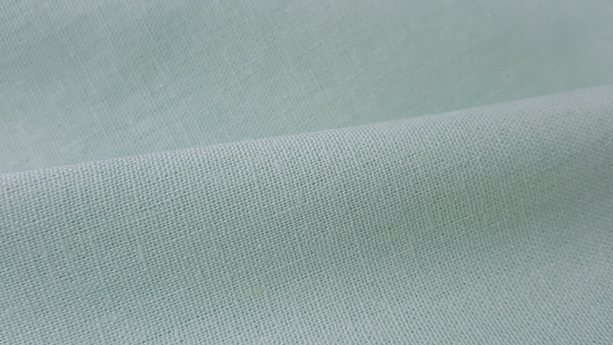 Linen Rayon Blend Fabric BTY Sea Foam Green Pastel 52 W Etsy
