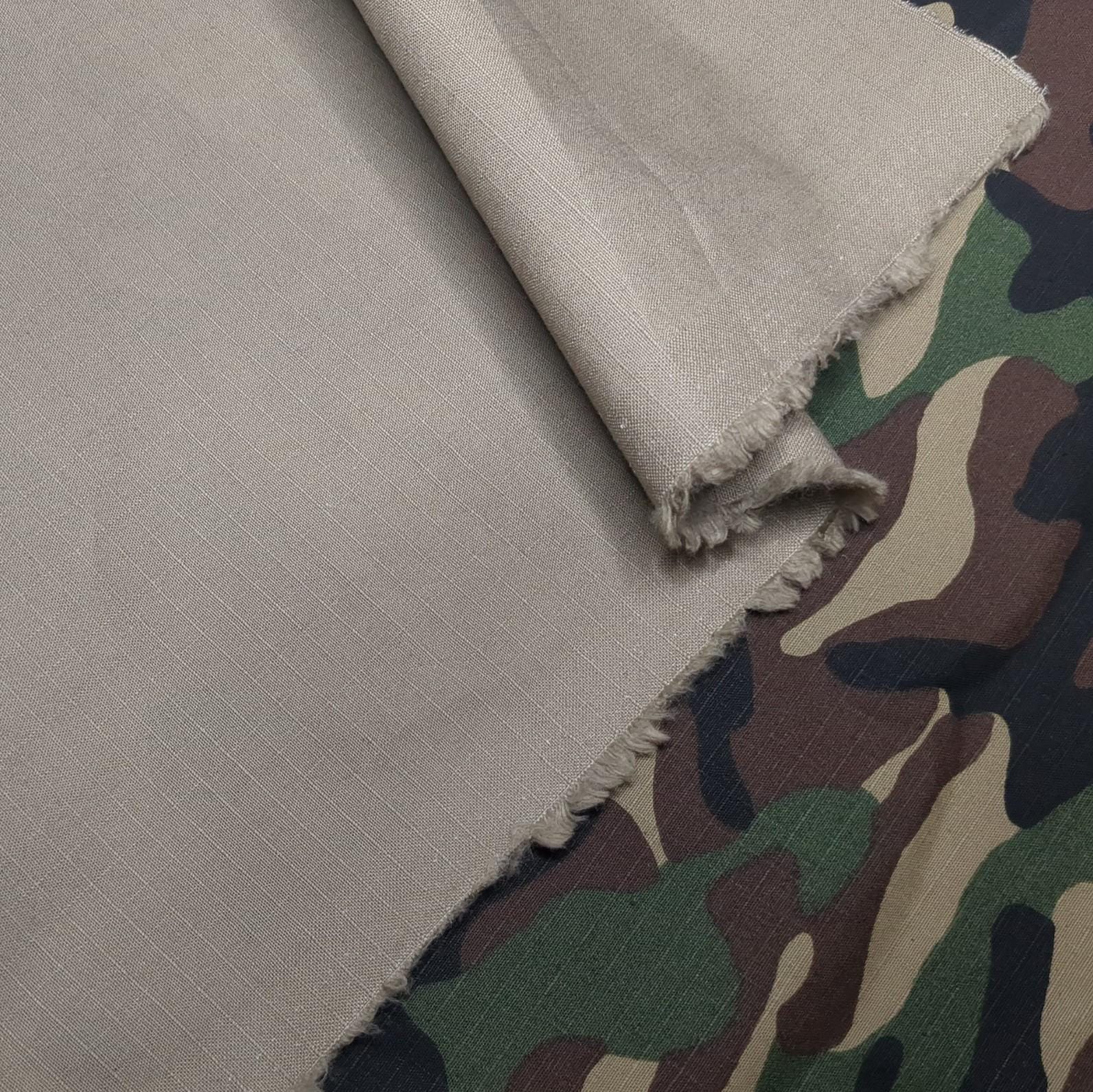 Cotton Ripstop Fabric Woodland Camouflage Pattern 58