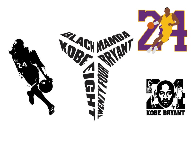 Download Kobe Bryant Svg Kobe Svg Lakers Svg Black Mamba Svg | Etsy